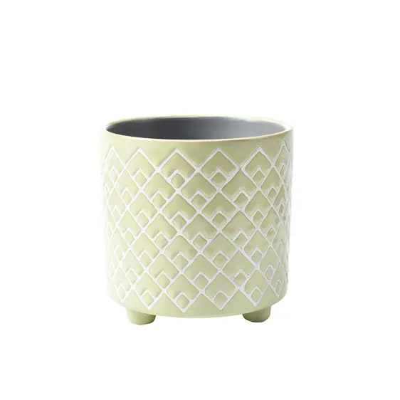 Burgon & Ball Bilbao Green Glazed Pot - Large - image 1