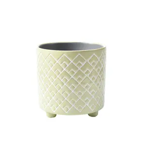 Burgon & Ball Bilbao Green Glazed Pot - Small - image 1