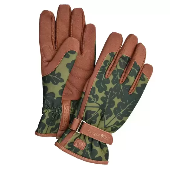 Burgon & Ball Oak Leaf Gloves - Moss Green S/M - image 2