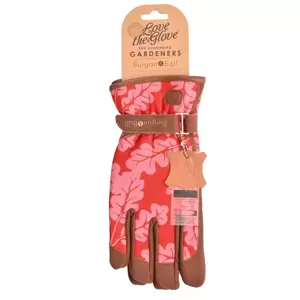 Burgon & Ball Oak Leaf Gloves - Poppy S/M - image 2