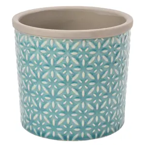 Burgon & Ball Tuscany Blue Glazed Pot - Large - image 1