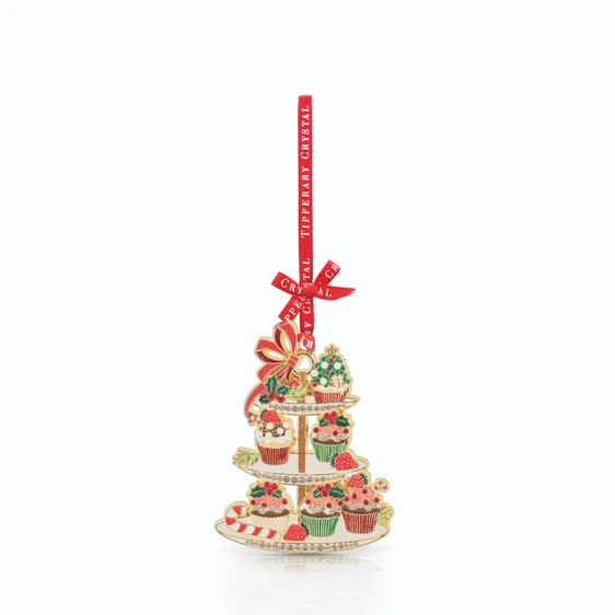Cake Stand Sparkling Hanging Decoration