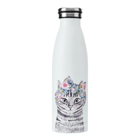Cat Print Water Bottle