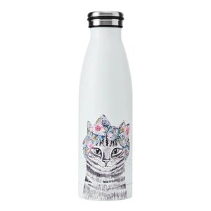 Cat Print Water Bottle