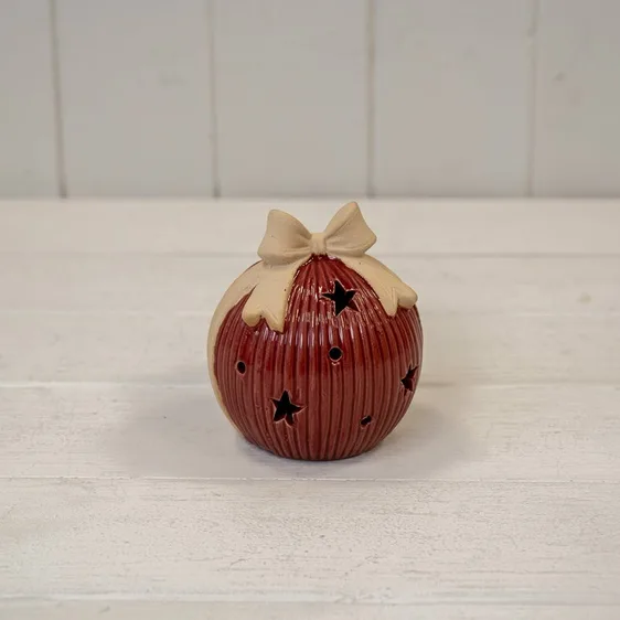 Ceramic Illuminated Bauble Decoration - Small