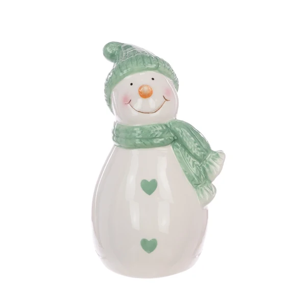 Ceramic Snowman Figurine - Medium