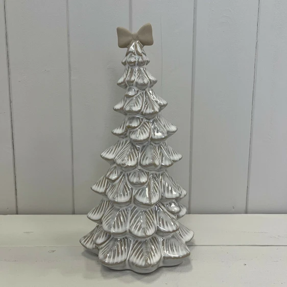Ceramic Twisting Christmas Tree Decoration - Large