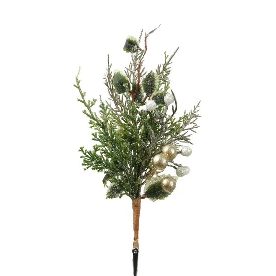 Champagne Artificial Foliage Clip