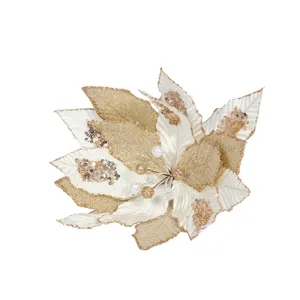 Champagne Poinsettia Tree Stem - Style 1