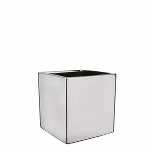 Chaz Silver Square Pot - Ø14cm