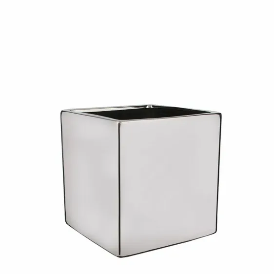 Chaz Silver Square Pot - Ø17cm