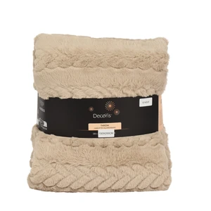 Chevron Braid Pattern Supersoft Throw - Beige