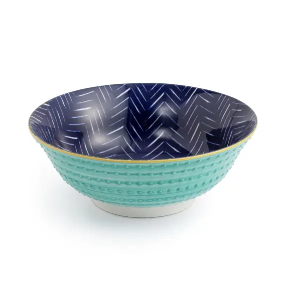 Chevron Indigo Ramen Bowl - image 1