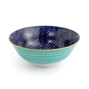 Chevron Indigo Ramen Bowl - image 1