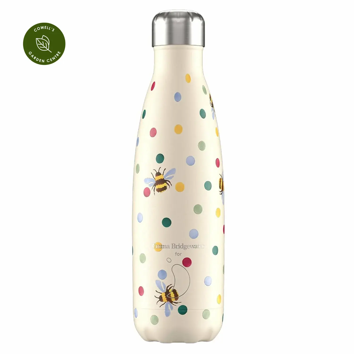 Chilly's Water Bottle - Emma Bridgewater Polka Dot & Bees - Cowell's Garden  Centre