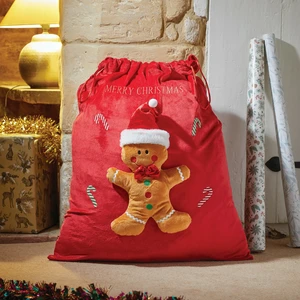 Christmas Gingerbread Present Sack