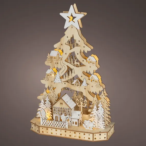 Christmas Mountain Scene Ornament