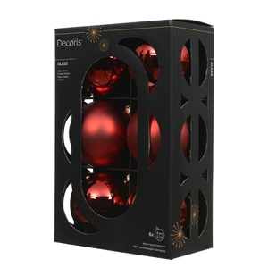 Christmas Red Bauble Set - 6 - image 1