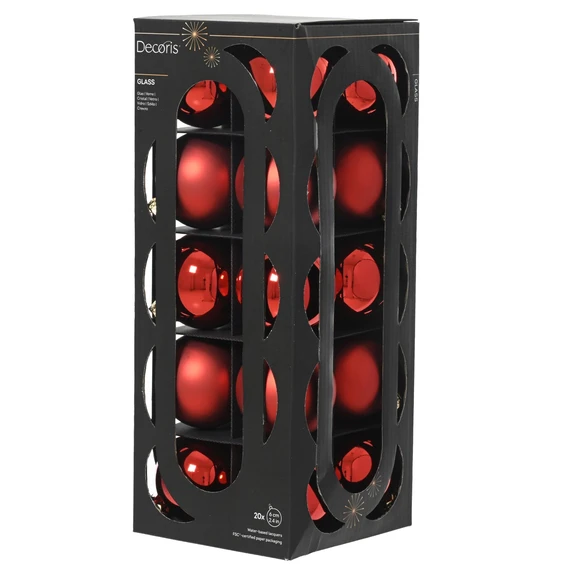 Christmas Red Bauble Set - 20 - image 1