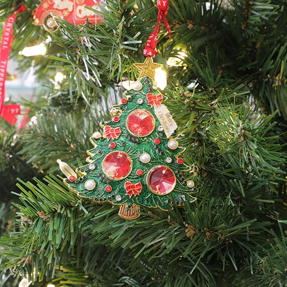 Christmas Tree Gem Hanging Decoration - image 2