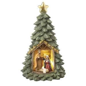 Christmas Tree Nativity Ornament