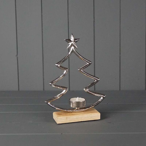 Christmas Tree Outline Tealight Holder - Small