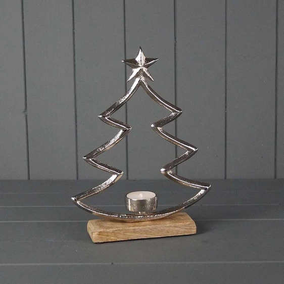 Christmas Tree Outline Tealight Holder - Large