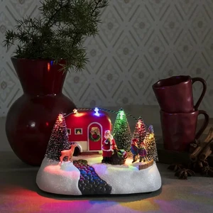 Christmas Village Caravan Scene