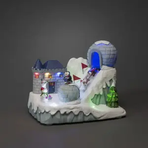 Christmas Village Skiing Scene - image 2