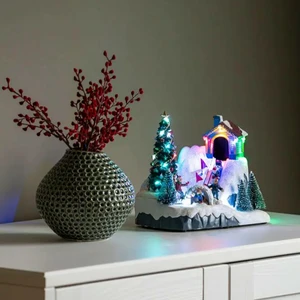 Christmas Village Sledging Scene - image 1