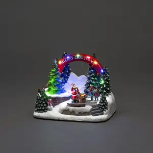Christmas Village Square Scene