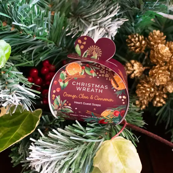Christmas Wreath Luxury Guest Soap