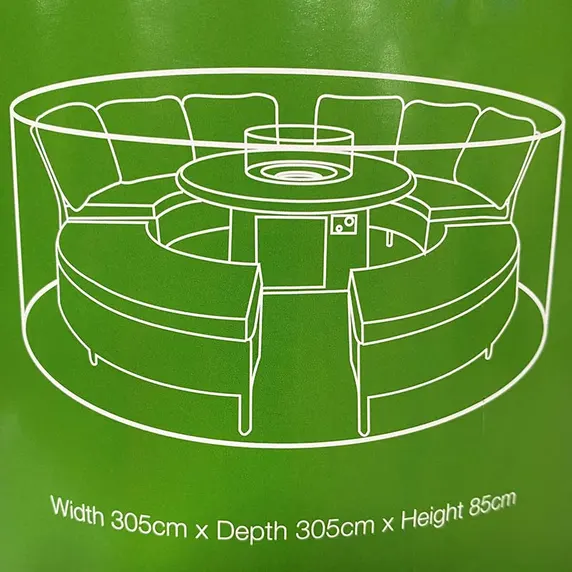 LeisureGrow Circular Modular Deluxe Furniture Cover - Large - image 2