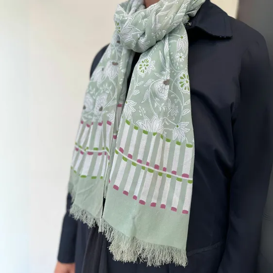 Citadel Print Scarf - Green