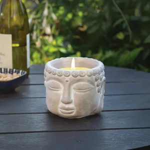 Citronella Buddha Head Candle