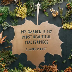Claude Monet Hanging Leaf Quote