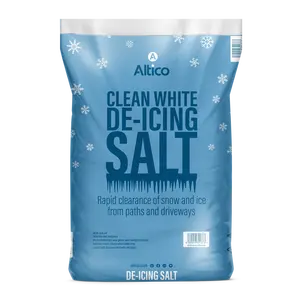 Clean White De-Icing Salt