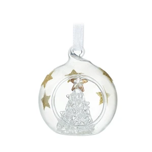 Clear Christmas Tree Glass Bauble