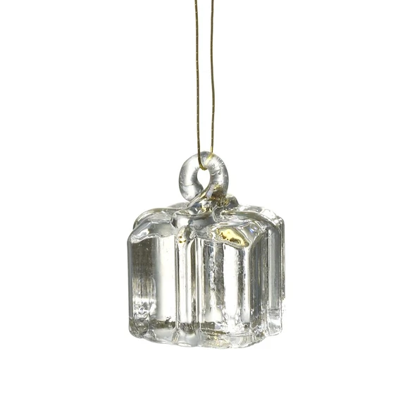 Clear Glass Gift Hanging Decoration