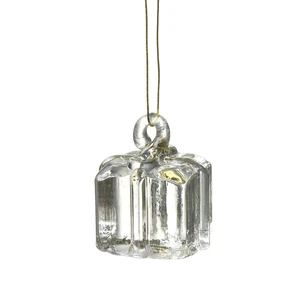 Clear Glass Gift Hanging Decoration
