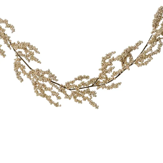 Clustered Berries Artificial Garland - Gold