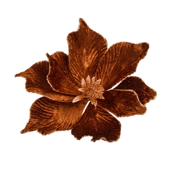 Copper Bronze Poinsettia Tree Stem - Style 3
