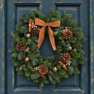 Fresh Wreath Copper & Gold