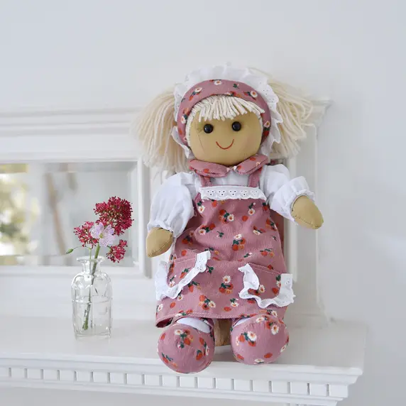 Cord Dress Rag Doll