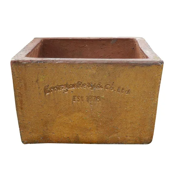 Courtyard Old Leather Square Planter - image 2
