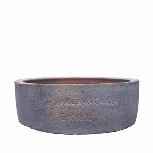 Courtyard Old Stone Low Planter Ø34cm
