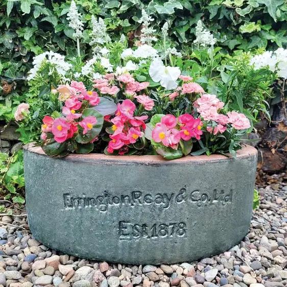 Courtyard Stone Low Planter Ø42cm - image 2