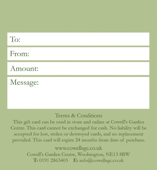 Cowell's Digital Gift Card - Anemone - image 2