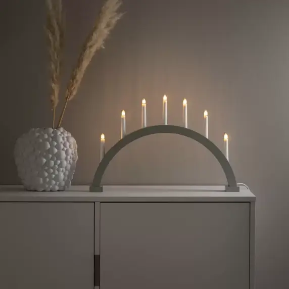 Curved Welcome Light - Matt Grey - image 1