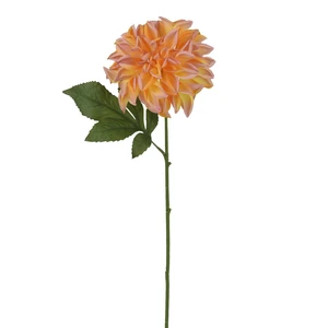 Dahlia Artificial Stem 67cm - Peach